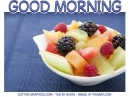 GOOD MORNING, WATERMELON, FOOD, TEXT, GREETINGS