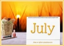 JULY SUNRISE, CALENDER, MONTHS, SEASONS