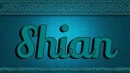 Shian, TEAL, FRAME, TEXT, FANCY, NAMES