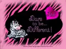 Mel - Dare To Be Different - Zebra - Heart