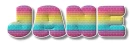 Rainbow multi colored - Jane
