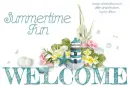 WELCOME.. SUMMERTIME FUN, LIGHTHOUSE, TEXT