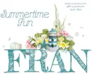FRAN.. SUMMERTIME FUN, TEXT, NAMES, LIGHTHOUSE