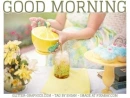 GOOD MORNING, TEA, SUMMER, TEXT