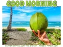 GOOD MORNING, BEACH, OCEAN, TEXT, GREETINGS