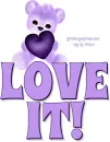 LOVE IT, PURPLE, TEDDY BEARS, CUTE, GG RELATED