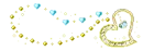 Gold & Blue Hearts ~ div