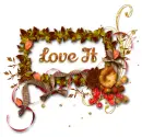 Love It, Seasons, Autumn, Text, GG RELATED