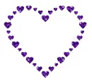 heart with contour of hearts