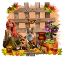 Lady with fox