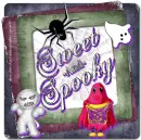 Sweet and Spooky - Ghost - Spider - Spider Web