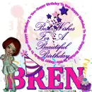 Bren - Best Wishes - Hat - Birthday - Cake