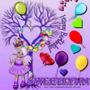 Sweetlynn - Heart Tree - Balloons - Hearts - Girl