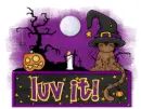 Luv It! (Halloween Cat & Pumpkin)