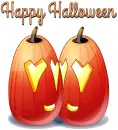 HAPPY HALLOWEEN, PUMPKINS, HOLIDAYS, TEXT, CUTE