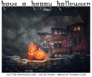 HAVE A HAPPY HALLOWEEN, HOLIDAYS, TEXT, PUMPKINS