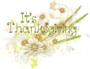 It's Thanksgiving, HOLIDAYS, FLOWERS, DESIGNS, TEXT