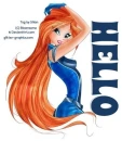 HELLO, BLOOM, WONX CLUB, CARTOONS, CUTE, TEXT
