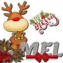 Mel - Be Merry - Reindeer - Red Bow