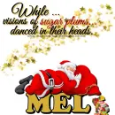 Mel - Santa - Gifts - Sugar Plums- Stars