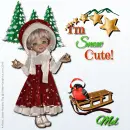 Mel - I;m Snow Cute - Sled - Trees
