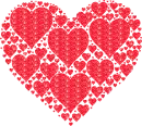 heart made of hearts