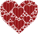 heart made of hearts