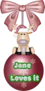 Moose Chrisstmas bulb - Jane