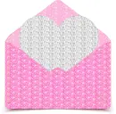 letter envelope with heart