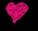 spray painted heart