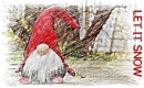 LET IT SNOW, GNOME, IMP, SNOWING, TEXT