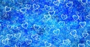 BLUE BACKGROUND WITH WHITE HEARTS