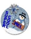 Mel - Super Cool - Snowman - Ornament