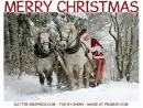 MERRY CHRISTMAS, SNOWING, SANTA, TEXT