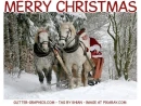 MERRY CHRISTMAS, SNOWING, SANTA, TEXT