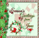 Jane - Season's Greetings - Candy Canes - Greenery