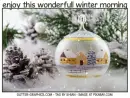 enjoy this wonderfull winter morning, CHRISTMAS, TEXT