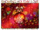 SHOWING HOLIDAY LOVE, ORNAMENTS, XMAS, TEXT