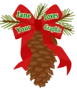 Christmas Pinecone - Jane