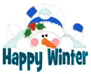 Happy Winter snowman