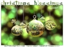 CHRISTMAS BLESSINGS, HOLIDAYS, ORNAMENTS, TEXT