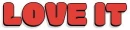LOVE IT, RED, GG RELATED, TEXT