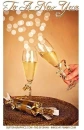 To A New Year, CHEERS, HOLIDAYS, TEXT