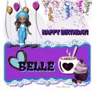 Belle - Happy Birthday - Cup Cake - Cocoa