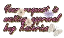 your request is waiting approval katerina
