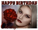 HAPPY BIRTHDAY CHRISTY, ROSE, TEXT, PERSONAL
