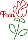 Fran, FLOWER, ROSE, FIRST NAMES, TEXT