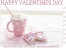 HAPPY VALENTINES DAY, COFFEE, PINK, HOLIDAYS, TEXT