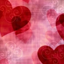 RED VALENTINES HEART BACKGROUND