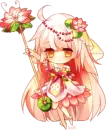 Peach flower chibi